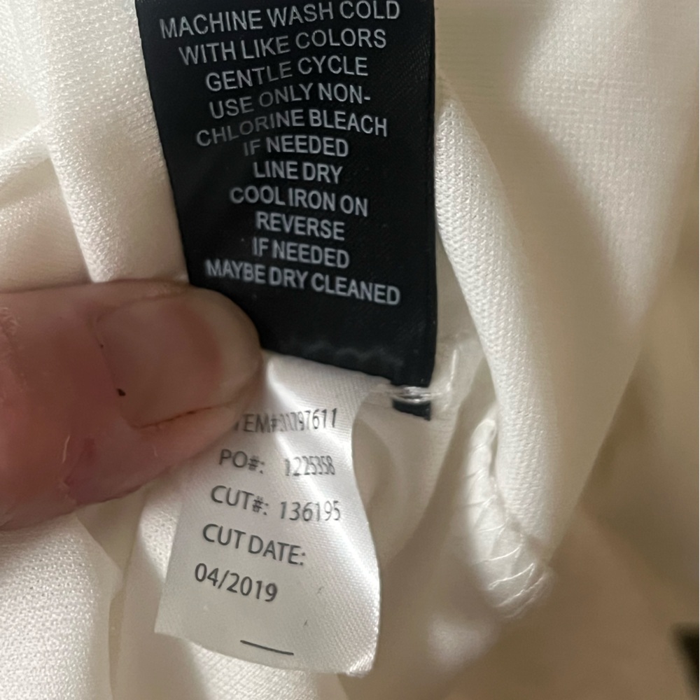 Torrid NWT ivory off the shoulder smocked long bell sleeve skater mini dress - Picture 12 of 12